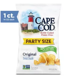 Cape Cod Potato Chips Less Fat Original Kettle Chips - 14oz