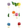 Slickblue Felt Mushroom Mobile - 17" Decor Featuring Mushrooms and Leaves, Perfect for Kids' Room - 2 of 3