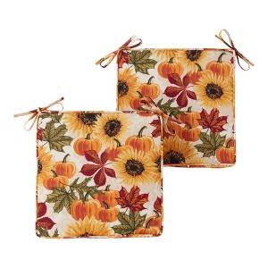 Kensington Garden 2pc 18" Square Outdoor Chair Pad - 1 of 4