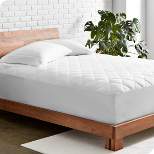 Bare Home Quilted Hypoallergenic Down Alternative Fiberfill Fitted Mattress Pad