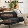 Vipbear 72 "Convertible cushion sofa bed, movable cushions, adjustable back, plush fabric cushion sofa, modern folding sofa, living room - 3 of 4