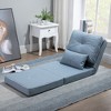 NicBex Polyester Convertible Lazy Sofa Chair with Adjustable Backrest,Folding Upholstered Lounge Chair,Modern Sofa Chair for Living Room - 2 of 4