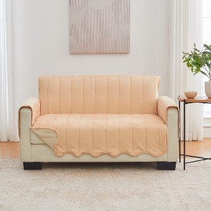 Ultra-Soft Velvet Sofa Furniture Protector - Great Bay Home - 1 of 4