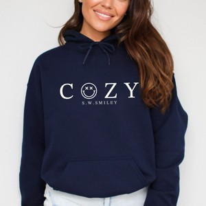 Simply Sage Market S.W.Smiley Cozy Outline Hoodie - 1 of 3