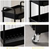 BEAFUP 3 Tier Rolling Storage Cart,Utility Cart With Drawers,Utility Cart Rolling Storage Organizer Tool For Kitchen,Bathroom,Living Room - 2 of 4