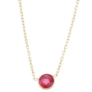 Designs By Gioelli 10K Yellow Gold Gemstone Station Necklace - 1 of 2