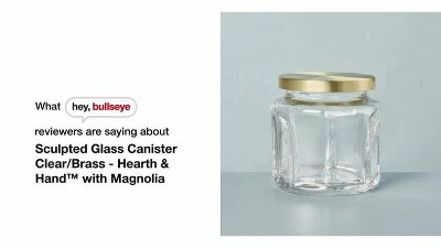 Large 125oz Glass & Wood Storage Canister - Hearth & Hand™ With Magnolia :  Target