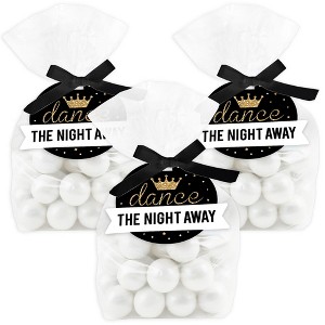 Big Dot of Happiness Prom - Prom Night Party Clear Goodie Favor Bags - Treat Bags With Tags - Set of 12 - 1 of 4