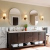 24"x36"Matte Oval Rectangle Bathroom Vanity Mirror, Over-Sink Wall Mirror with HD Tempered Glass and Rust-Resistant Aluminum Frame,White - 2 of 4