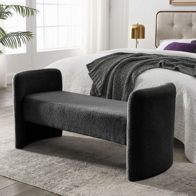 52" Bedroom End Bench, Modern Design Teddy Upholstered Bench - ModernLuxe