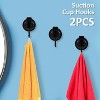 LunaLulinlk Removable Suction Cup Hooks (4 Pack) , Silver-Plated Heavy Duty Vacuum Shower Hooks , Powerful Wreath Hanger - 4 of 4