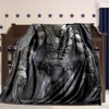 Flannel Blanket with a Warrior Print for Mothers And Children, Suitable for All Seasons, Perfect for Car Naps, Christmas Gift. - 3 of 4