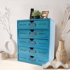 YIYIBYUS 5-Tier Drawer Cabinet, Desk Organizer Box, Blue - 2 of 4