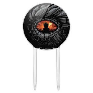 House Of The Dragon Eye Acrylic Cake Topper - 1 of 4