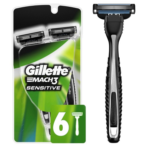 Gillette Mach3 Sensitive Disposable Razor - 6ct : Target