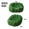 SYFERLORY 47'' Bubble Couch, Morden Lazy Sofa, High-Density Foam Sofa, Upholstered Mesh Fabric (Green) - 4 of 4