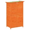 vidaXL Garden Tool Shed Brown 32.7"x22.4"x55.1" Solid Wood Pine - 2 of 4