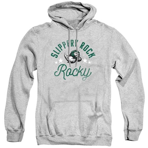 Slippery Rock University Official Rocky Adult Pull over Hoodie Athletic Heather Target