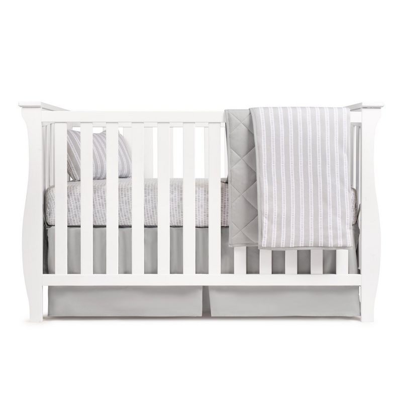 Ely's & Co. Baby Crib Bedding Sets Includes Crib Sheet, Quilted Blanket, Crib Skirt, and Baby Pillowcase  4 Piece Set, 1 of 7