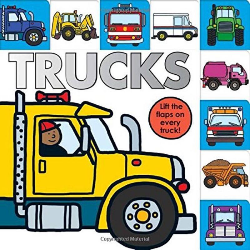 Lift-the-Flap Tab: Trucks (Board Book) by Sarah Powell & Roger Priddy, 1 of 3