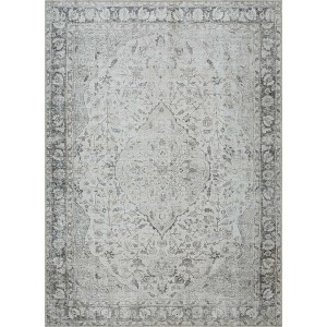 Hauteloom Haile Green & Pink Washable Area Rug - 1 of 4