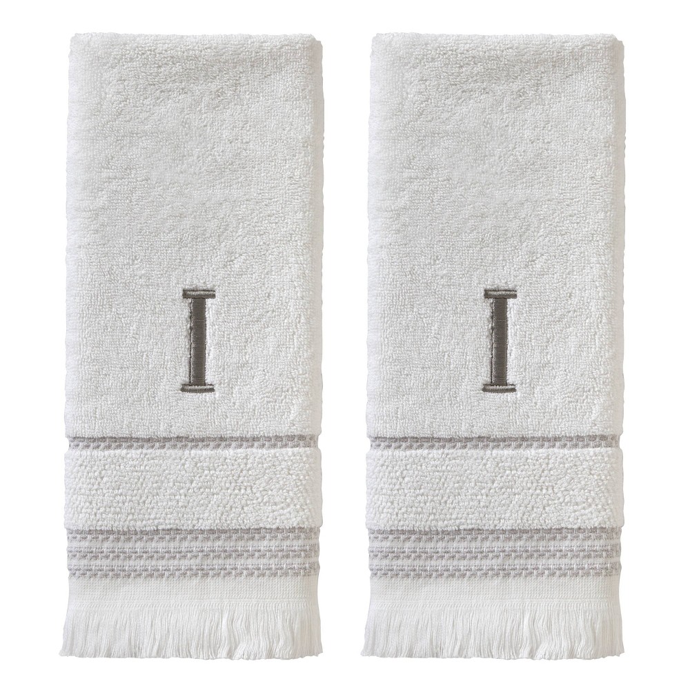 Photos - Towel 2pc Casual Monogram 'I' Hand  - SKL Home