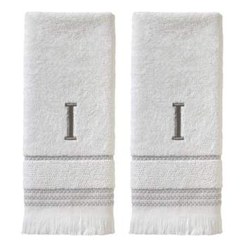 2pc Casual Monogram 'I' Hand Towels - SKL Home