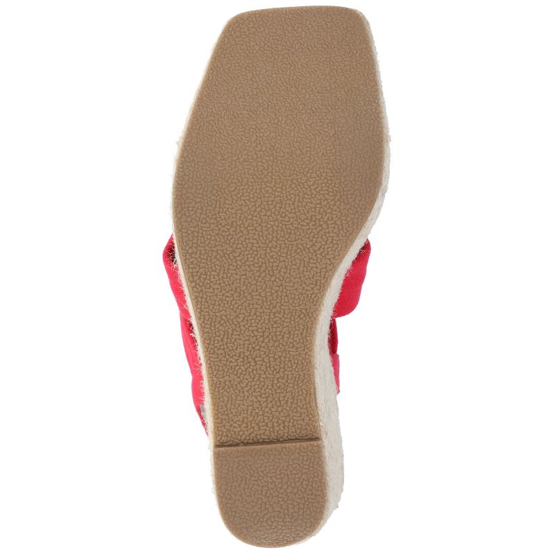 Journee Collection Womens Santorynn Tru Comfort Foam Sling Back Espadrille Platform Wedge Sandals, 6 of 11