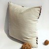 Slickblue Decorative Linen Throw Pillow - Stylish Patchwork Floor Cushion, 19.7"x19.7", 8 Design Options - 4 of 4