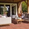 Gulches Interlocking Deck Tiles Flooring, 12.00"x12.00"(Pack of 44), Patio Flooring Outdoor  for Garden Poolside Front/Back Yard, Mahogany Colour - 4 of 4