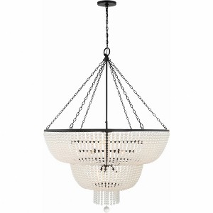 Crystorama Lighting Rylee 15 - Light Chandelier in  Matte Black - 1 of 4