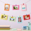 Juvale 50-Pack Cardboard Picture Frames with Clips for Photo Hanging Display, Wall Decor and Party Decor for DIY Projects, 10 Colors, 4x6 in - 2 of 4