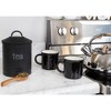 AuldHome Design Enamelware Tea Canister; Rustic Farmhouse Style Tea Kitchen Storage - 4 of 4