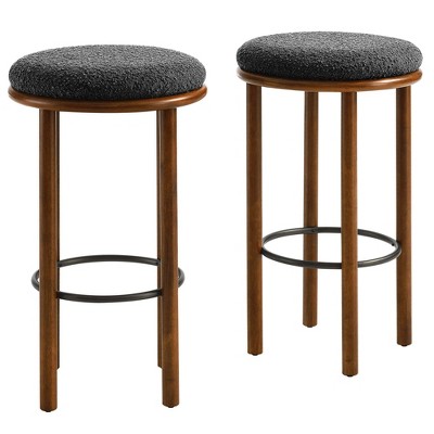 Modway Fable Boucle Fabric Bar Stools - Set of 2