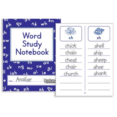 Primary Concepts Word Study Notebook, Pack of 20