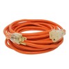 Woods 25' Extension Cord: 16 AWG, 13 Amp, 3-Conductor, UL Listed, Orange, Outdoor Use, 1 Outlet - 3 of 4