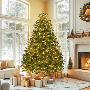NicBex 7ft Prelit Artificial Christmas Tree with 2231 Branch Tips and 700 LED Lights for Decorations, Green - 1 of 4