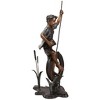 Design Toscano Swinging Tommy on His Tire Cast Bronze Garden Statue - 3 of 4