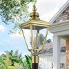 Livex Lighting Adams 3 - Light Post Light in  Antique Brass/Brushed Nickel - 2 of 4