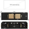 Tribesigns 70.9" TV Stand, Wood Entertainment Center with 6-Tier Storage Shelf, Media Console Television Stands Cabinet for TVs Up to 80 Inches - 3 of 4