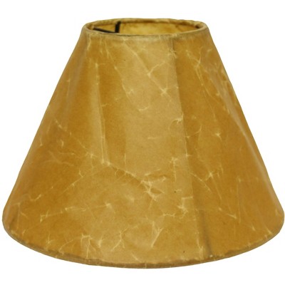 Vynxaria Lampshades: Brown Empire Slant Shade 5"x14"x7.5" with Washer Fitter