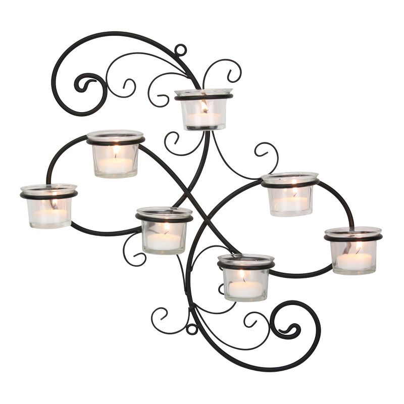 Modern Decorative Ivy Tea Light Candle Holder - Stonebriar Collection, 1 of 7