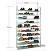 100cm 10 Layer Shoe Rack Household Portable Ultra Large Capacity Shoe Mount - 4 of 4
