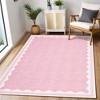 homfan Scalloped Washable Rug w/ Non-Slip Back - Modern Low-Pile Carpet for Living Room, Bedroom - 2 of 4