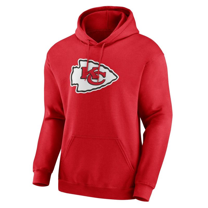 NFL Kansas City Chiefs Long Sleeve Core Big &#38; Tall Fleece Hooded Sweatshirt, 1 of 4