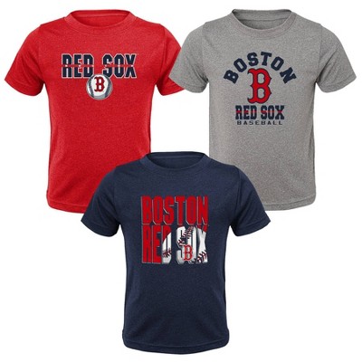 Mlb Boston Red Sox Toddler Boys' 3pk T 
