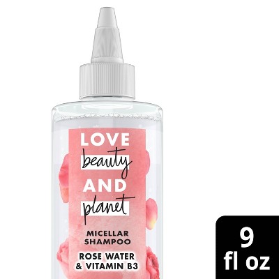 Love Beauty and Planet Rose Water &#38; Vitamin B3 Wavy Hair Micellar Shampoo - 9 fl oz