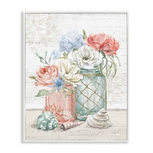 Stupell Industries Relaxed Nautical Jar Bouquets, 24" x 30" - 1 of 4
