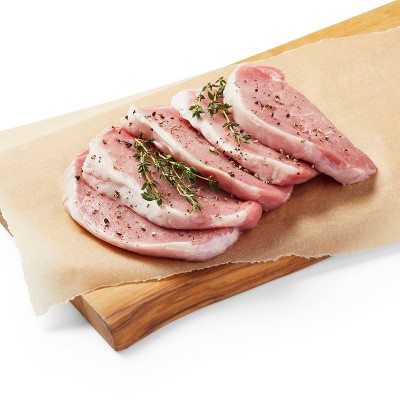 Fresh Boneless Thin-Cut Center Cut Pork Loin Chops - price per lb - Good & Gather™