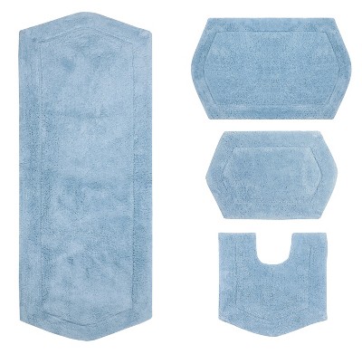Waterford Collection Cotton Tufted Set of 4 Bath Rug Set - Home Weavers